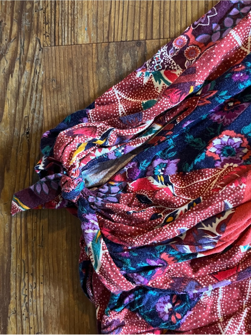 Anthropologie Maelynn Patchwork Print Harem Joggers - Picture 7 of 9